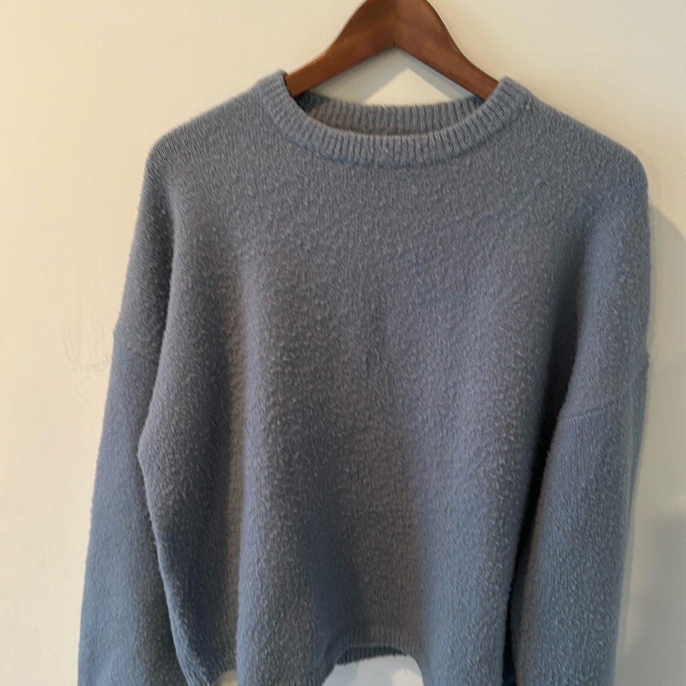 OAK + FORT Brown Crew Neck Sweater - Picture 5 of 7